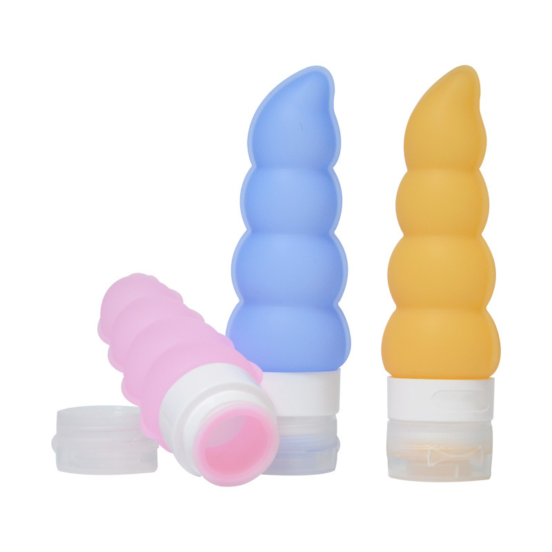 Leakproof Airplane Cosmetic Small Silicone Travel Bottle Containers Silicone Travel Tube for Shampoo Lotion Soap